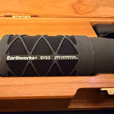 Earthworks SV33 Large Diaphragm Cardioid Condenser Microphone 2010s - Black image 2