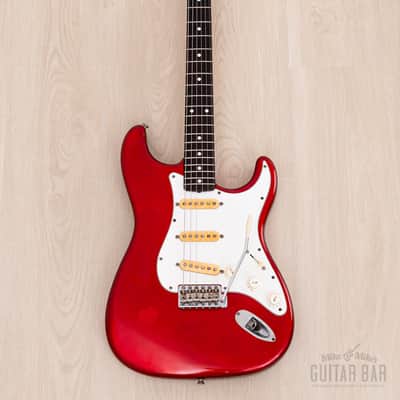 1991 Fender Order Made Stratocaster '62 Vintage Reissue Candy Apple Red + Headstock, Japan MIJ Fujigen image 2
