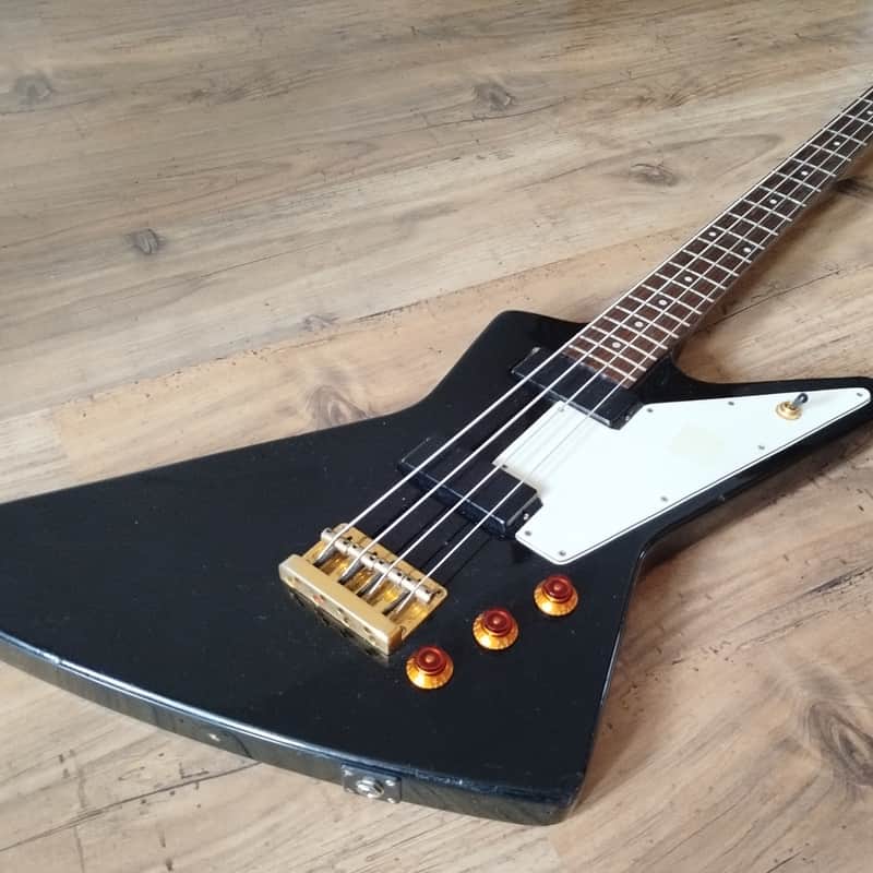2004 Epiphone Korina Explorer Bass Black