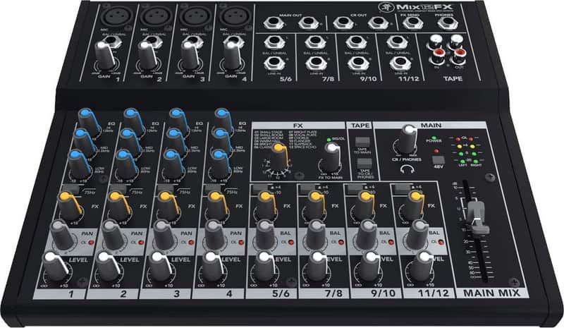 Mackie Mix12FX | 12 Channel Non Powered Compact Mixer with FX image 1