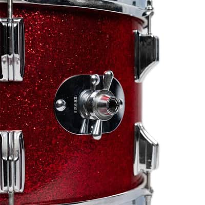 Vintage Rogers Holiday 13x9 Tom Red Sparkle Late 1960s Dayton Grey Speckled Interior image 6