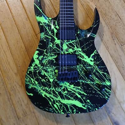 Solar Guitars A2.6 - Toxic Green Splatter image 2