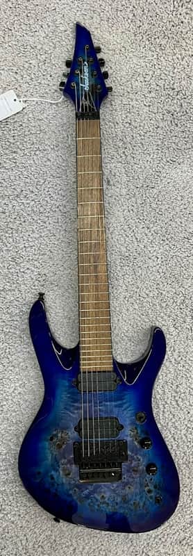 Jackson Pro Series Signature Chris Broderick Soloist 7P, Transparent Blue image 1