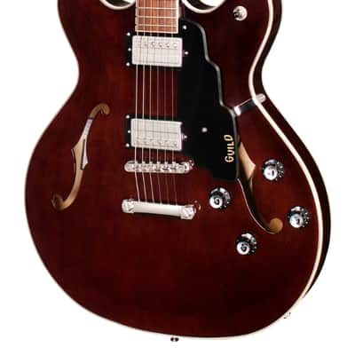 Guild Guitars Starfire I DC - Semi-Hollow Body Electric Guitar - Double-Cut - Vintage Walnut image 2