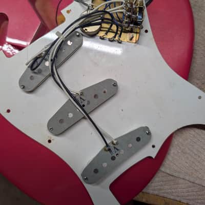 1984 Tokai Goldstar Sound TST-55 Electric Guitar Vintage RARE Pearl Pink Metallic All Original image 8