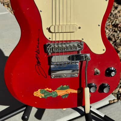 Jeff Beck signed Gibson Melody Maker D fire engine red - Groovy! ✌️ image 4