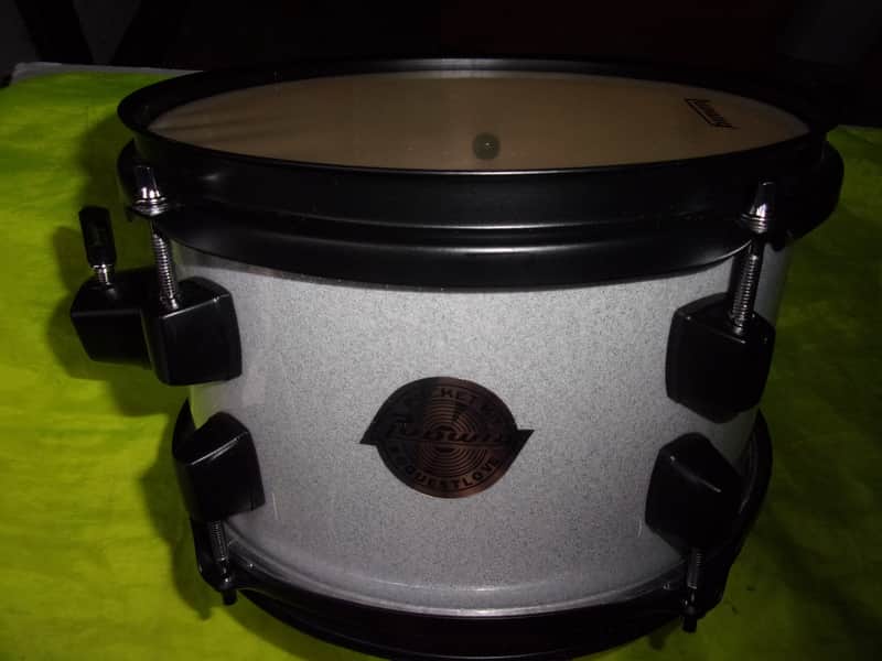 mint Ludwig 10" x 6" Sparkle Silver Hanging Rack Tom Questlove w/ Black Hardware image 1