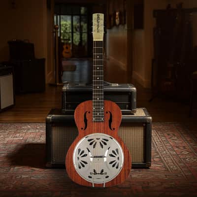 Gretsch G9210 Boxcar Square-neck, Mahogany Body Resonator - Natural, Padauk Fingerboard image 4