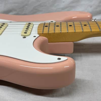 Fender ST-54 st54 1954 Reissue Stratocaster Guitar - MIJ Made In Japan 1996 - 1997 - Shell Pink / Maple neck image 16