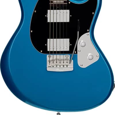 Sterling SR50 StingRay Baritone Electric Guitar, Rosewood Fingerboard, Toluca Lake Blue image 2
