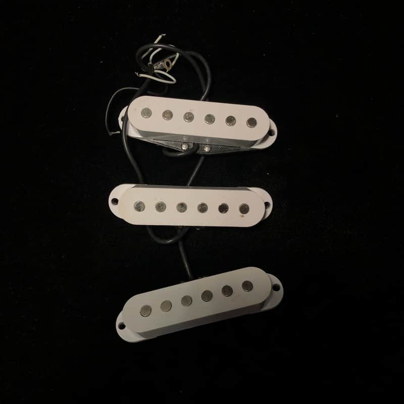 Generic White Import Strat Style Single Coil Pickups - 3 Set image 1
