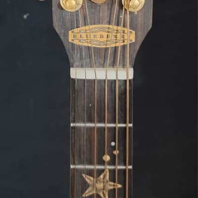Blueberry LEFT HANDED Acoustic Guitar Grand Concert Mermaid Motif - NEW IN STOCK image 4