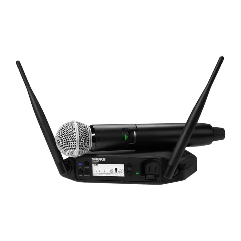 Shure GLXD24+/SM58 Digital Wireless SM58 Handheld Microphone System, Z3 2.4, 5.8 image 1