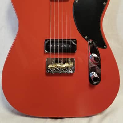 Fender Noventa Telecaster Electric Guitar, Maple Fingerboard, Fiesta Red W/Deluxe Gig Bag image 1