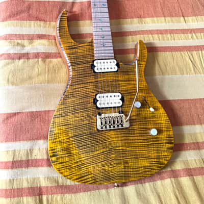 Kiesel DC600X 2023 - Vintage Yellow w/ *INSANE* Mastergrade Flame Maple Top and Fingerboard image 1