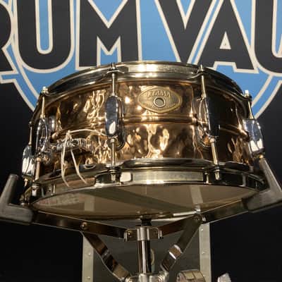 Tama - 5.5x14" Hammered Bronze Snare Drum 2000s image 1