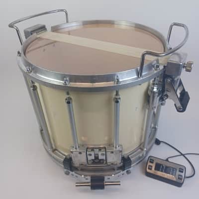 Pearl 12x14"FFX Championship Maple Free Floating Marching Snare Drum White 12Lug image 18