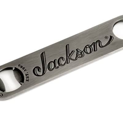 Jackson Logo Magnetized Hand Held Logo Bottle Opener, Guitar Player Gift image 4