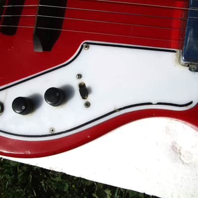 Valco Tosca Guitar, 1960's, Red Finish, Kluson Tuners, Kay Case image 6