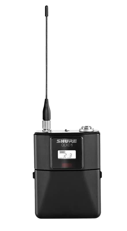 Shure QLXD1 Bodypack Transmitter - for use with QLX-D Digital Wireless Systems, Receiver Sold Separately | H50 Band (QLXD1=-H50) image 1