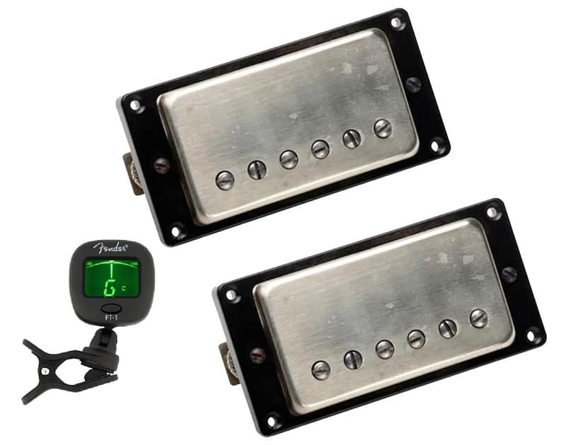 Seymour Duncan Antiquity Humbucker Guitar Pickup Set Aged Nickel Covers ( FREE FENDER TUNER ) image 1