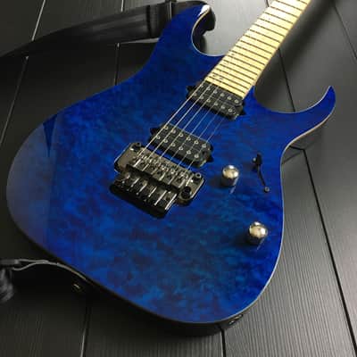 Ibanez RG920MQM Very Rare Maple Fretboard Guitar Cobalt Blue Surge