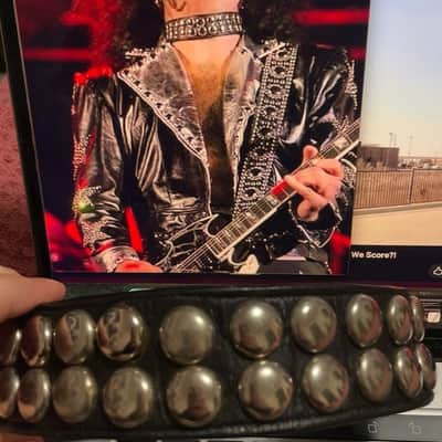 KISS Stage Worn Paul Stanley Costume Choker 2003 Symphony Aerosmith Tour Era image 6