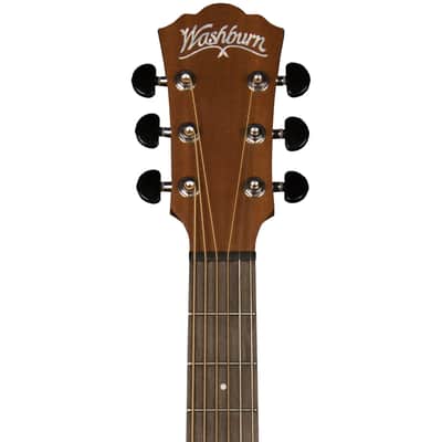 Washburn AGM5K Apprentice Series 7/8 Size G-Mini Spruce Top Mahogany Neck 6-String Acoustic Guitar w/Gig Bag image 14