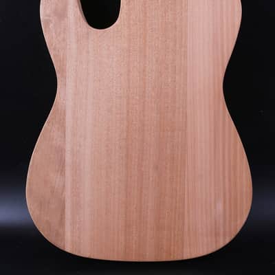Guitar Body Set in Mahogany Wood T-Style Hard Tail Bolt on Heel DIY Guitar image 2