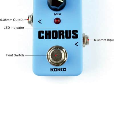 Guitar Mini Effects Pedal Chorus - Warm Analog Chorus Effect Sound Processor Portable Accessory for Guitar and Bass – FCH2 image 2
