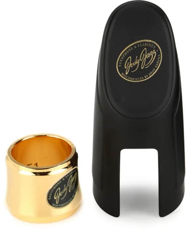 Jody Jazz MT1 Power Ring - Gold Tenor Saxophone Ligature With Cap image 1