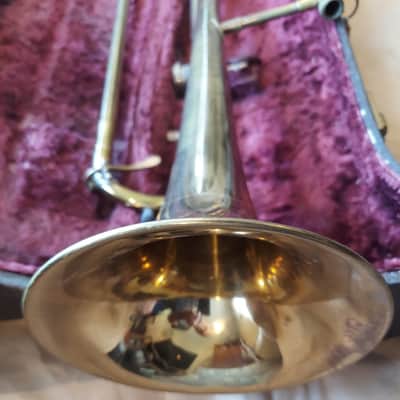Vintage Pan American Trombone, USA, with case/mouthpiece, Good condition image 6