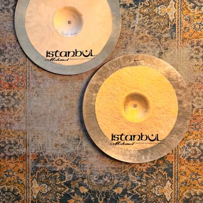 ISTANBUL Mehmet Brilliant Sand Blasted Paper Thin Hihats 16” 1069 1078 g LIGHT RESPONSIVE SMOOTH image 2