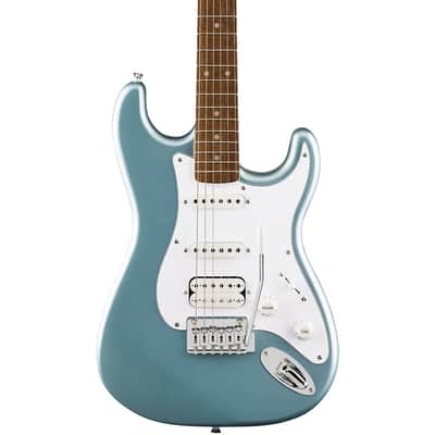 Squier by Fender Affinity Series Stratocaster Junior HSS Electric Guitar, Ice Blue Metallic image 5