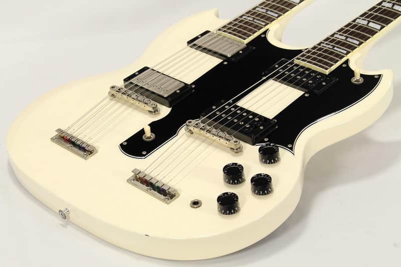 Burny RSG 白　ホワイト　エレキギター　ヴィンテージ Burny RSG-140 Double Neck Guitar White | Reverb