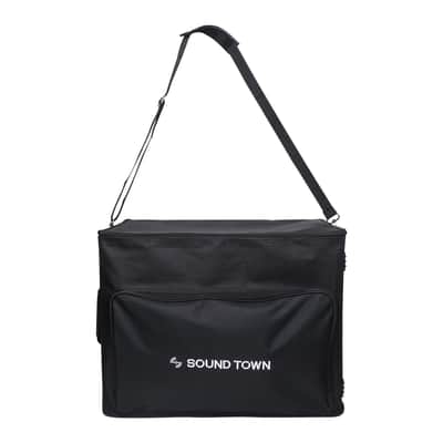 STRB-616B | Portable 6U Soft Rack Bag Case w/ 14" Rackable Depth, Plywood Frame, Padded Nylon, Shoulder Strap, Accessory Pocket image 6