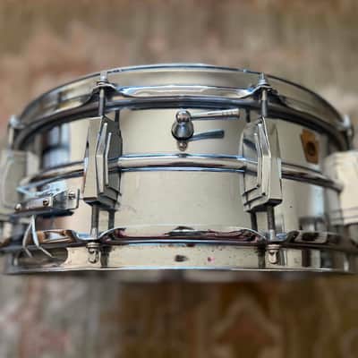 1960s Ludwig LM400 Supraphonic 5x14" 10-Lug Aluminum Snare Drum 1985 - Present - Chrome-Plated image 5