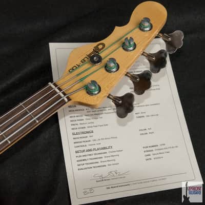 G&L LB-100 Bass Left Handed Sunburst - Authorized G&L Premier Dealer image 4