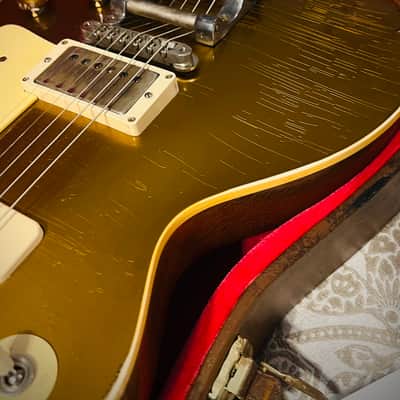 Gibson Custom Shop Murphy Lab Sergio Vallin '55 Les Paul Goldtop with Bigsby 2022 - 2024 - Aged Gold image 3