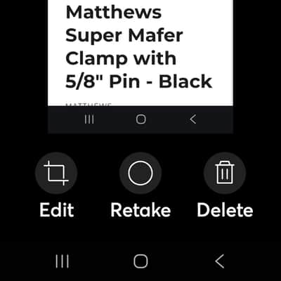Mathews Super Mafer Clamp w/ 5/8" Baby Pin – Black – Pro Film & Photo Grip Mount image 1