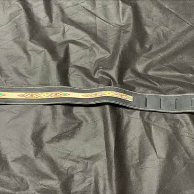 LM 2" Southwestern Padded Suede Black Guitar Strap VINNY2-BK NEW image 2