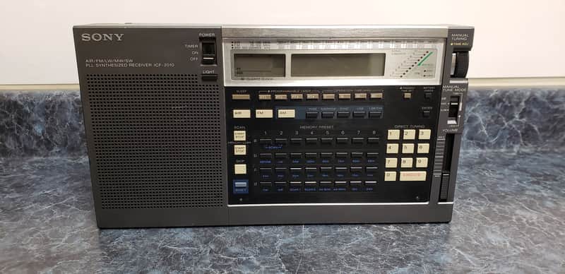 Vintage Sony ICF 2010 AM, FM, Shortwave & VHF aeronautical band Portable Radio image 1