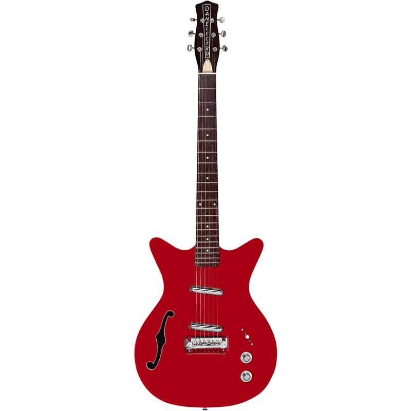 Danelectro - DEMO - Fifty Niner - Semi-Hollow Electric Guitar - Red Top (59R-RED-DEMO) image 1