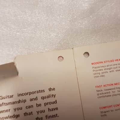 1979 Fender Stratocaster Guitar Hang Tag image 3