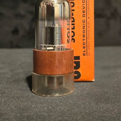 SYLVANIA JAN CHS 6SL7 WGT TUBE LEGENDARY BROWN BASE 1950s MILTARY TUBE NOS NIB image 5
