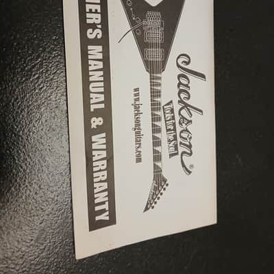 Jackson Jackson Owners Manual and Warrnaty Card! 2000s - White image 1