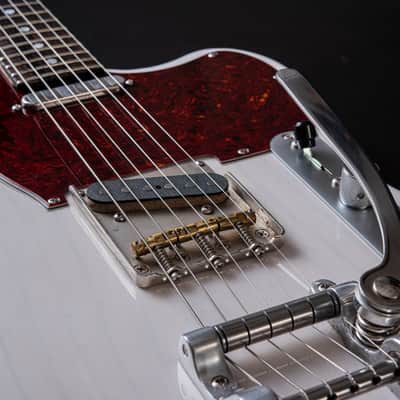Starr Custom Offset Telemaster Jazzcaster | Short Scale | Mojo UK Pickups | Callaham & Emerson Custom Upgrades Telemaster 2020-2023 - translucent white image 12