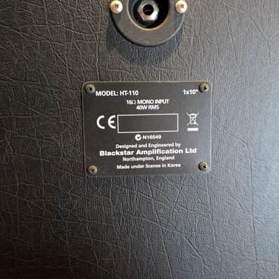 Blackstar HT-1RH 1-Watt Guitar Amp Head + Blackstar HT-110 Cabinet image 5