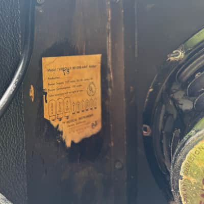 1965 Fender Vibrolux Reverb Blackface AA864 Amp Vintage - Jensen C10NS Speakers, 1966 Cabinet & Documentation image 8