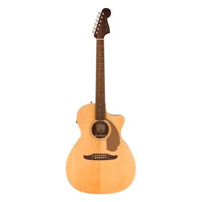 Used Fender Newporter Player A/E Guitar - Natural w/ Walnut FB image 2
